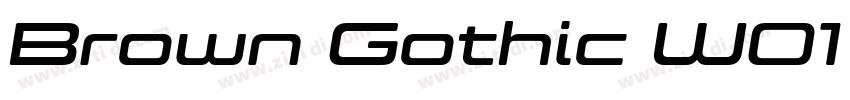 Brown Gothic W01 Ext字体转换